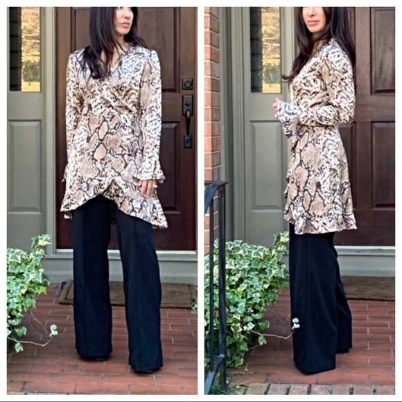 ✨PARIS✨chic wrap tunic dress - Picture 4 of 7